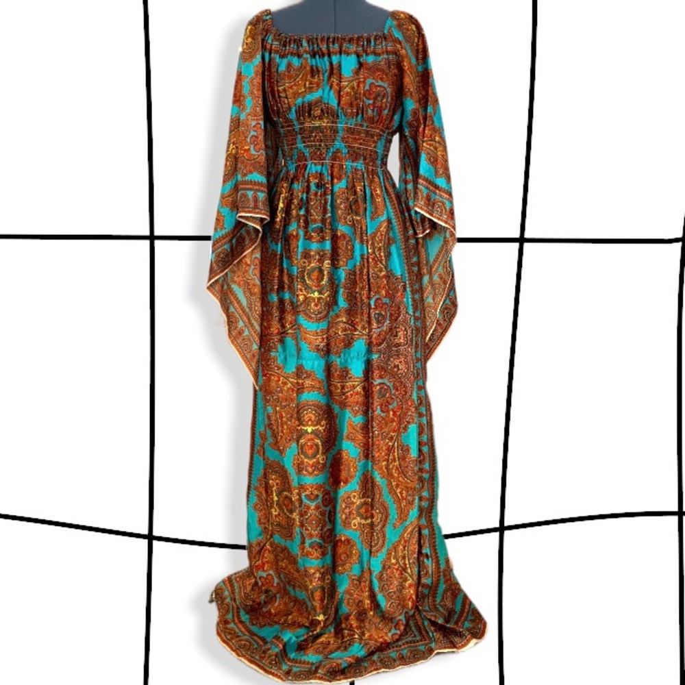 70s vintage Vedette hippie dress